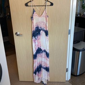 Tie dye maxi dress